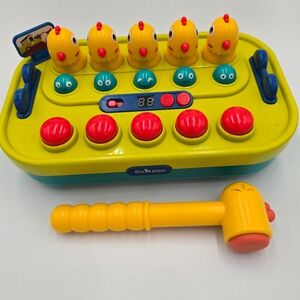 Duloon Whack A Mole Game Toddler Toy with Hammer and Digital Scoreboard Chick